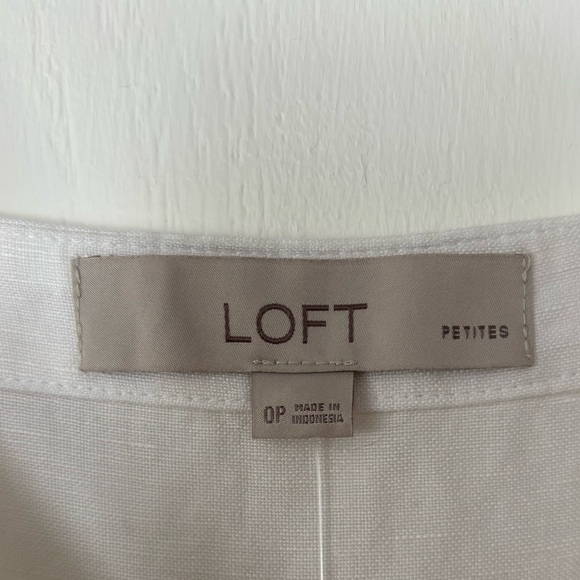 NWT White Loft Summer Dress - Size 0P - Picture 9 of 9